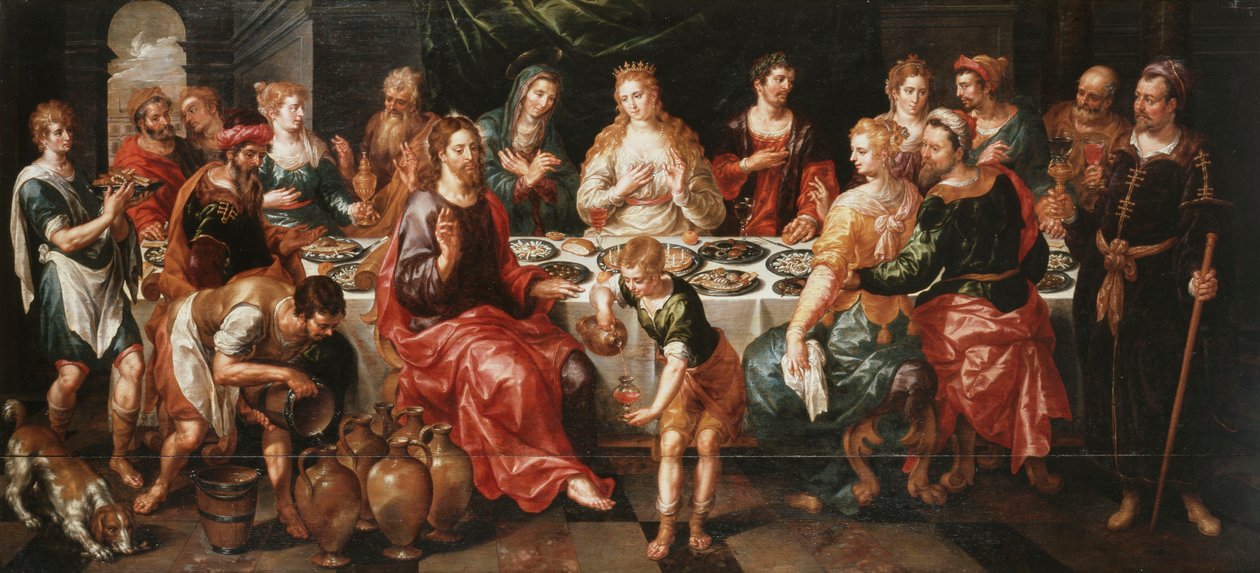 Házasság Kánában, alkotó: Hendrick de Clerck