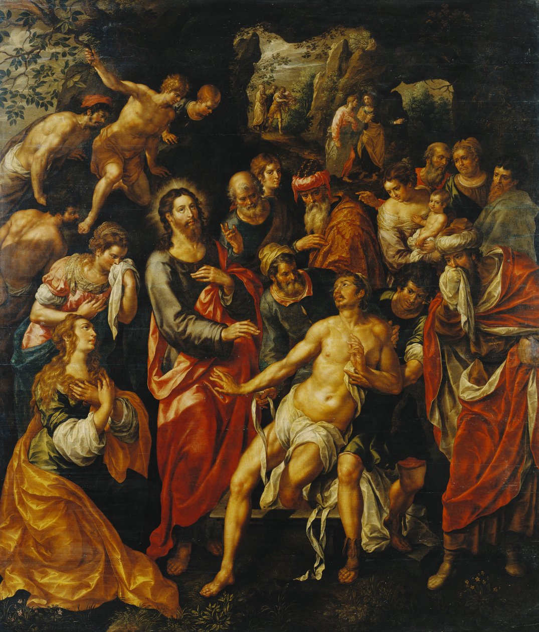 Lázár feltámasztása, alkotó: Hendrick de Clerck