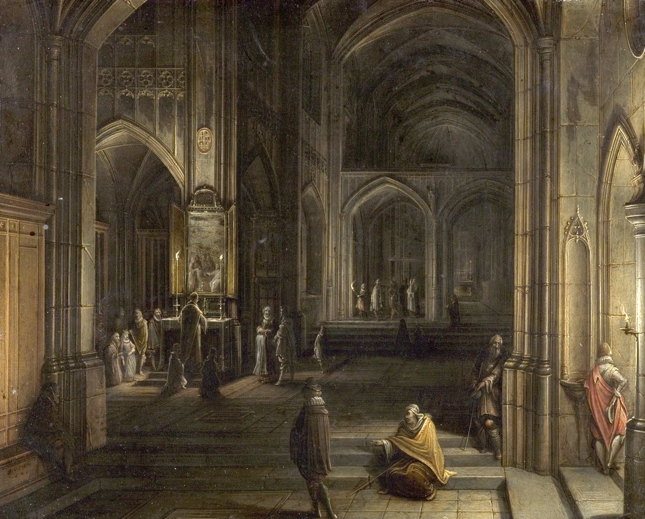 Egy templom belseje, 1620 alkotó: Hendrik the Younger Steenwyck