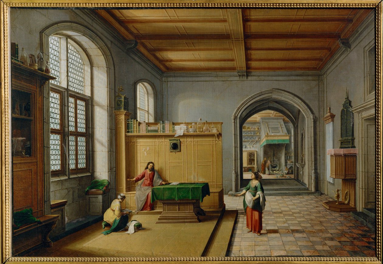Jézus a betániai Márta és Mária házában ... alkotó: Hendrik van Steenwyck