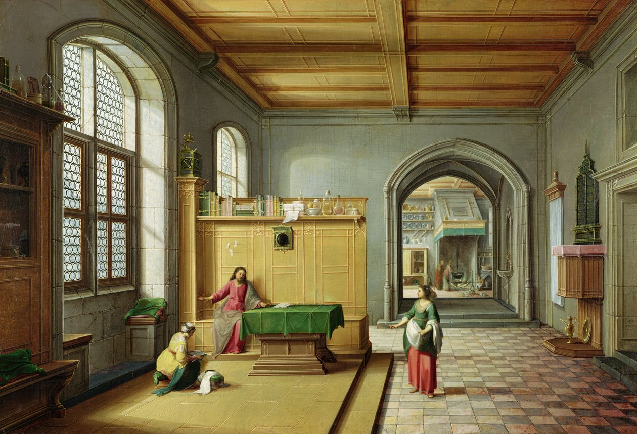 Krisztus Márta és Mária házában alkotó: Hendrik van Steenwyk