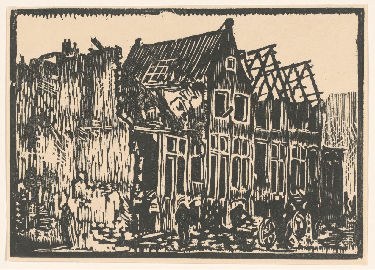 Házak és romok alkotó: Hendrik van Straten