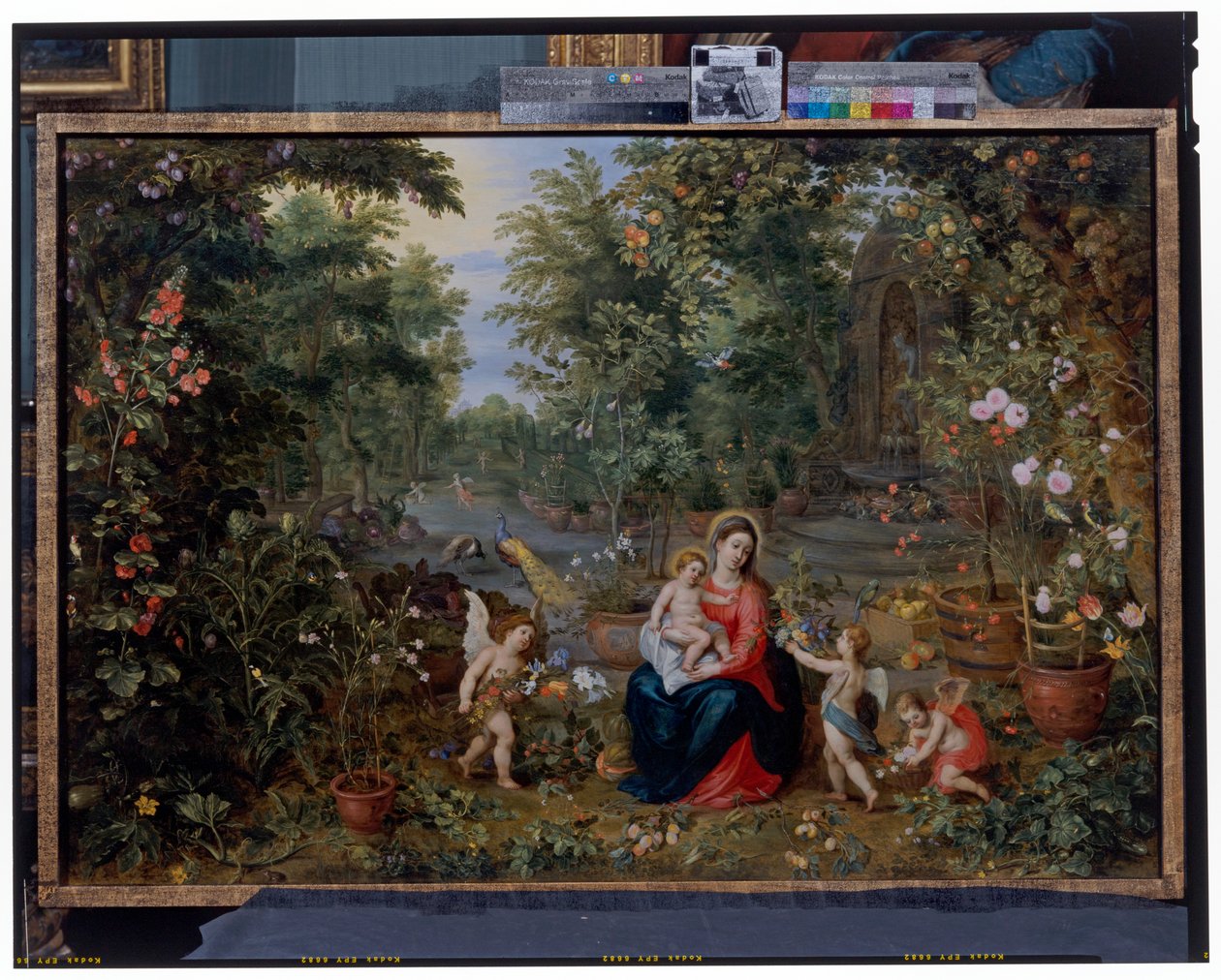 The Virgin And The Child Sitting In A Garden With Putti, Birds And Animals alkotó: Hendrik van the Elder Balen
