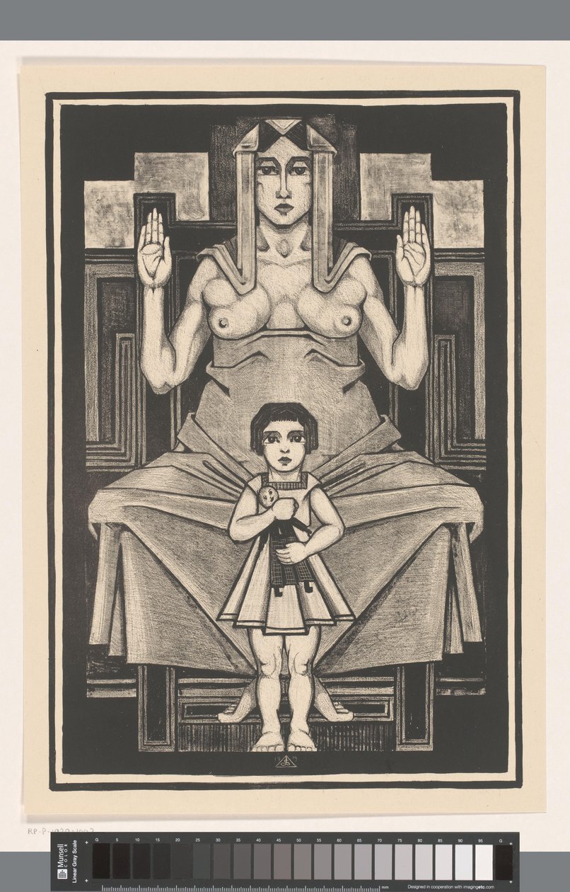 Anya gyermekével alkotó: Henk Schilling