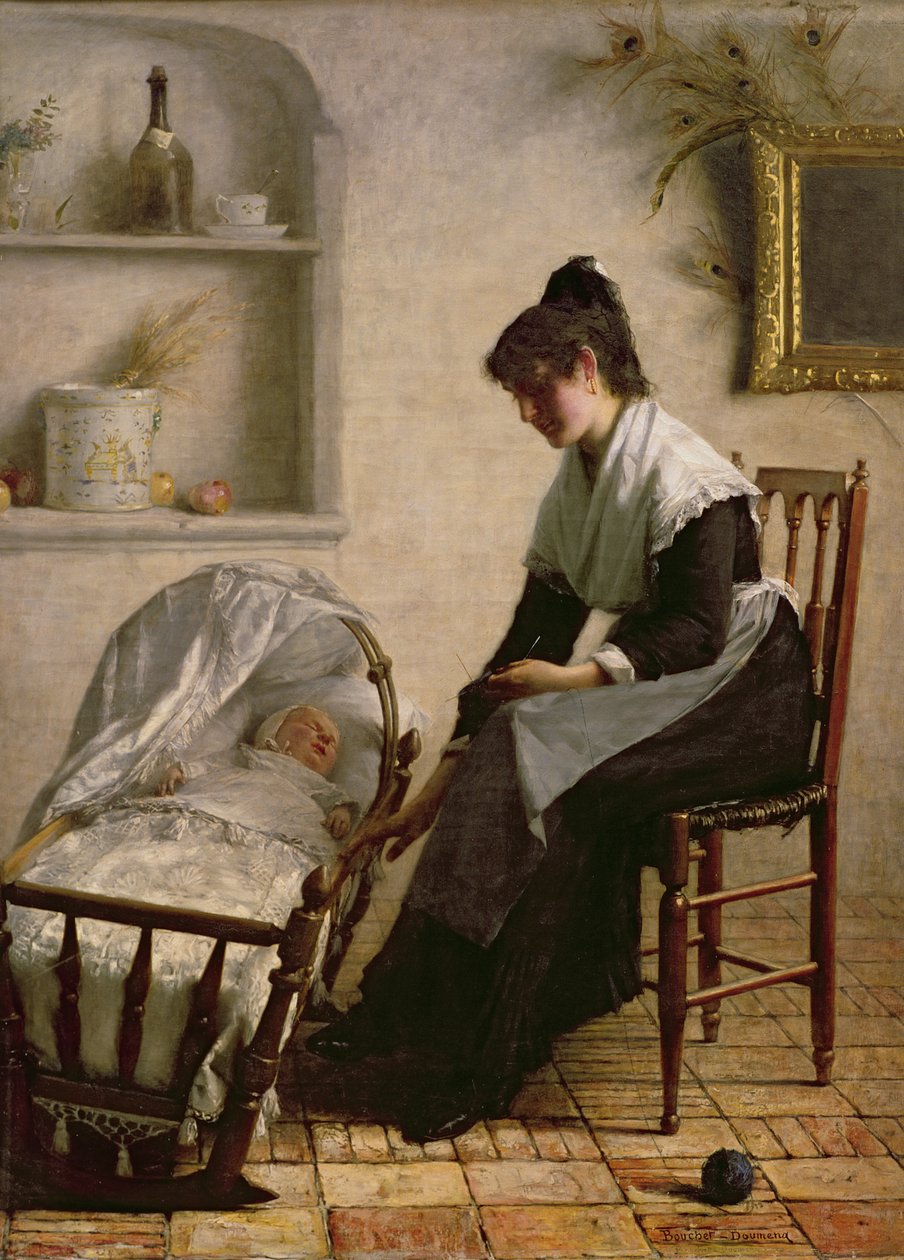 Fiatal anya Arles-ból alkotó: Henri Bouchet Doumeng