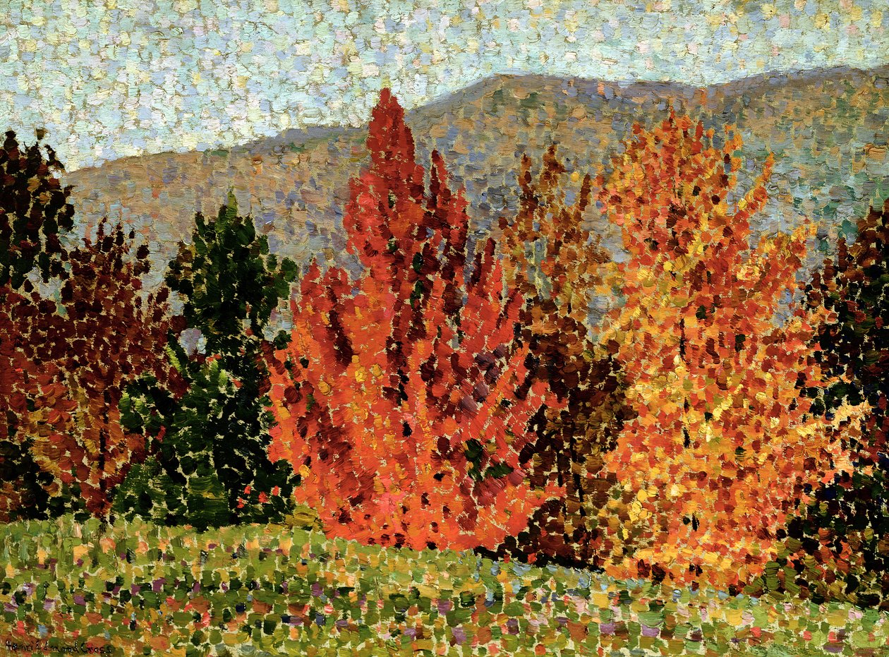 Őszi táj, 1903 körül alkotó: Henri Edmond Cross