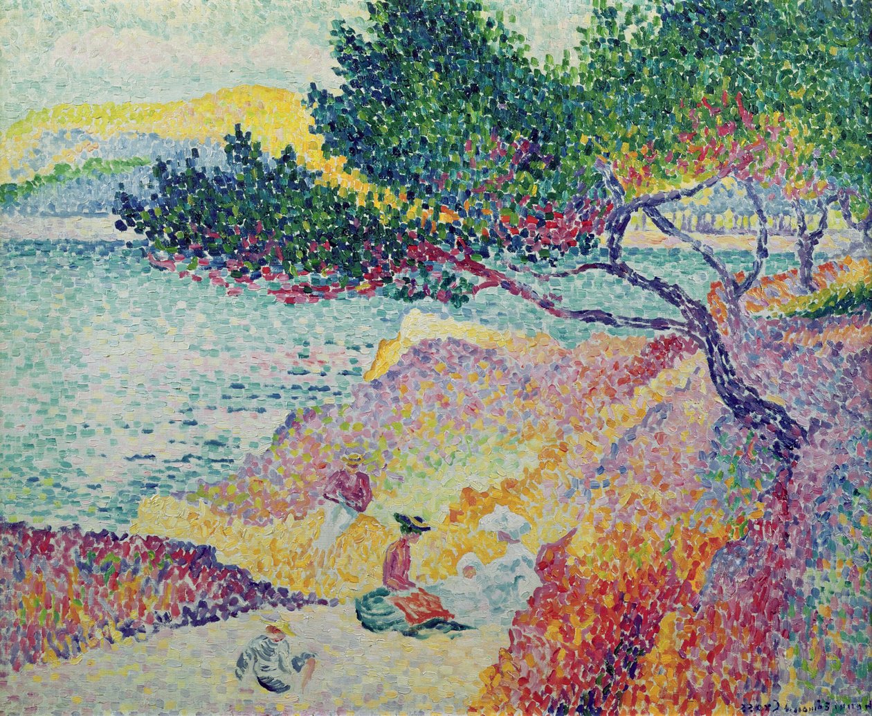 Saint-Clair strandja, 1906-07 alkotó: Henri Edmond Cross