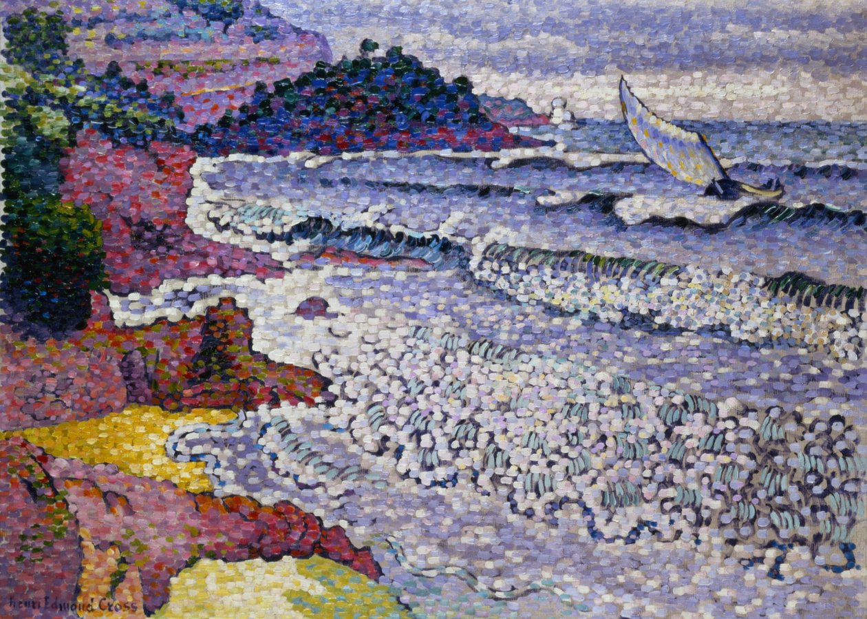 The Choppy Sea, 1902-3 alkotó: Henri Edmond Cross