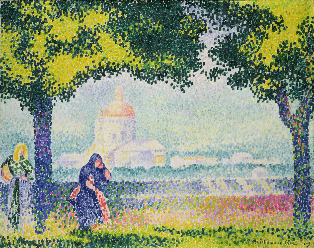 A Santa Maria degli Angeli templom, 1909 alkotó: Henri Edmond Cross
