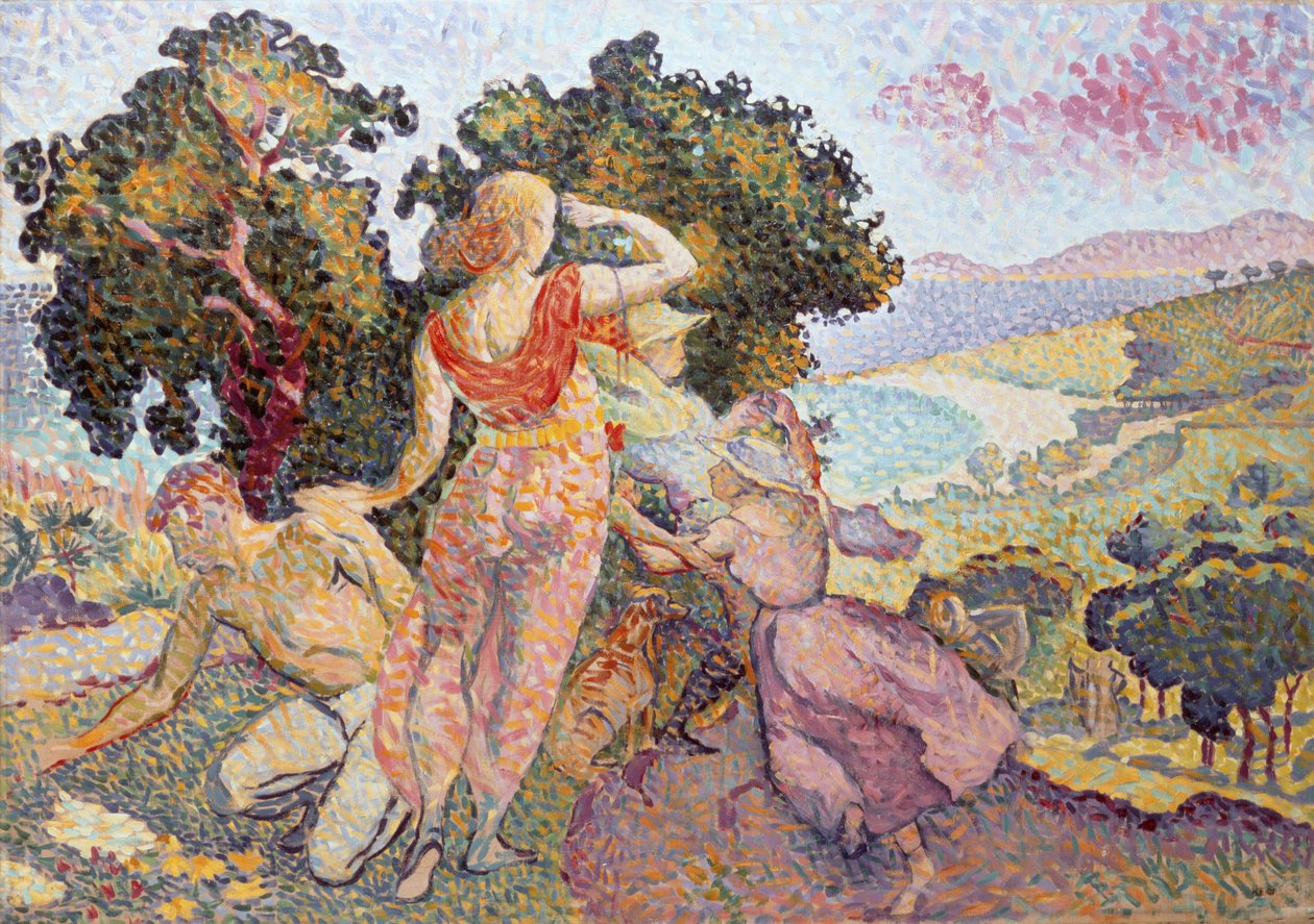 A kirándulók, 1894 alkotó: Henri Edmond Cross