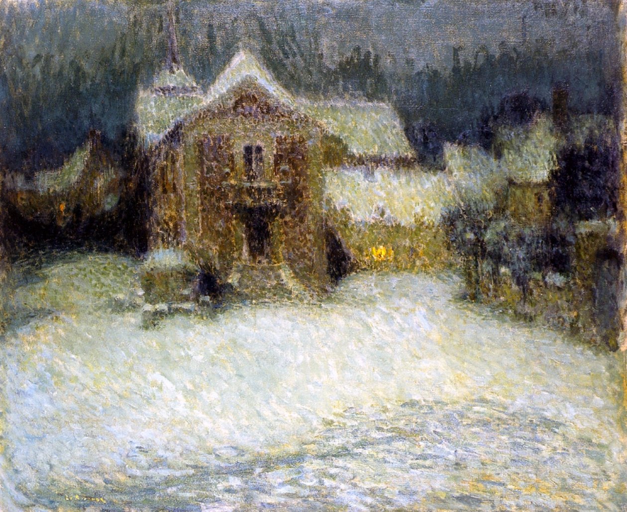 Havazás Gerberoyban, 1910 alkotó: Henri Eugene Augustin Le Sidaner