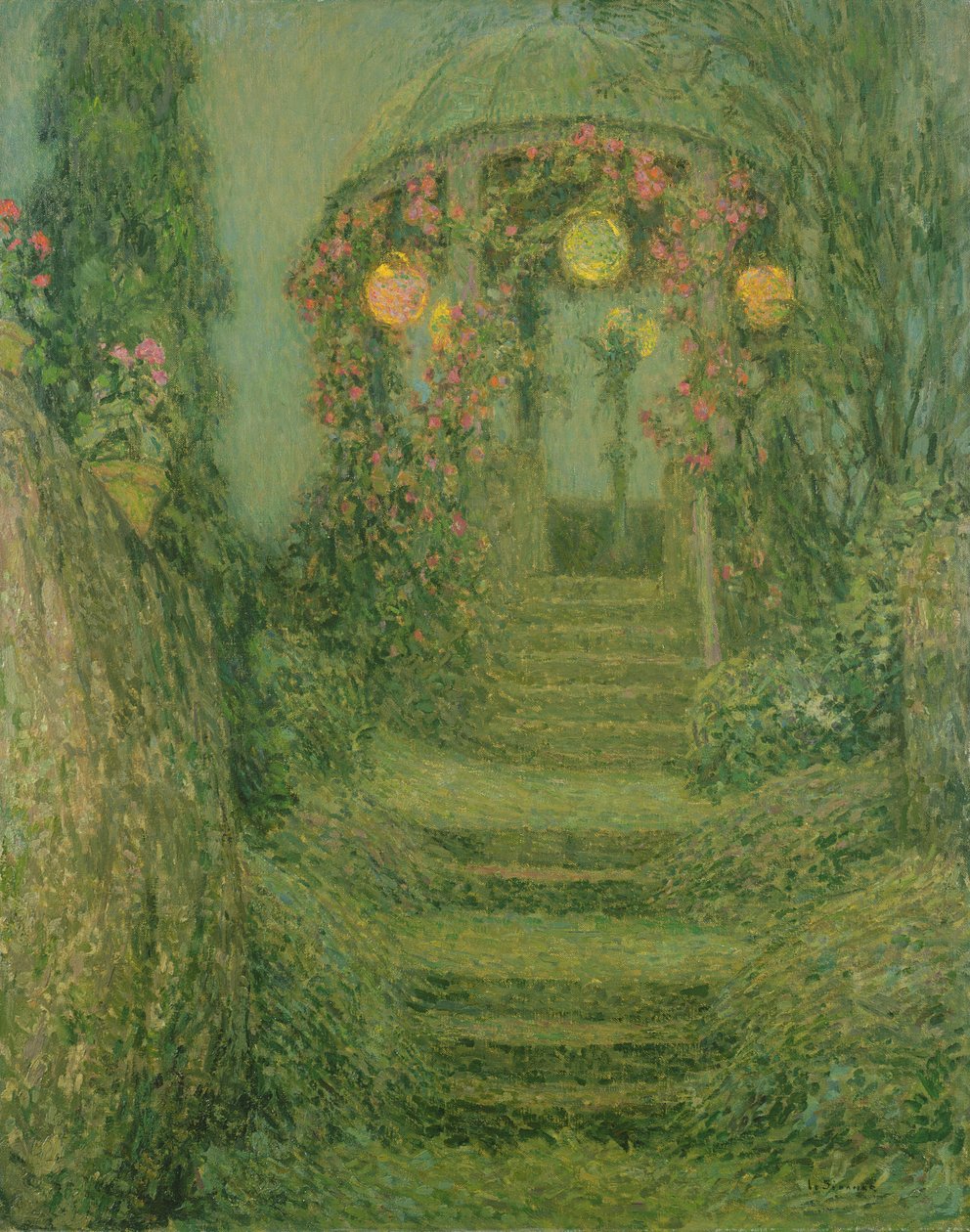 A kivilágított pavilon alkotó: Henri Eugene Augustin Le Sidaner