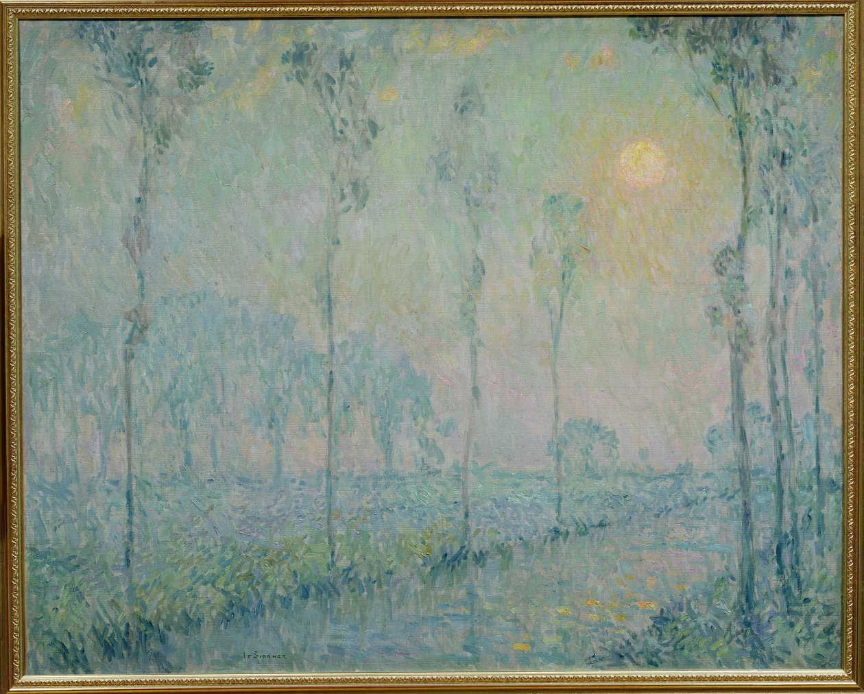 A patak naplementében, 1923 alkotó: Henri Eugene Augustin Le Sidaner