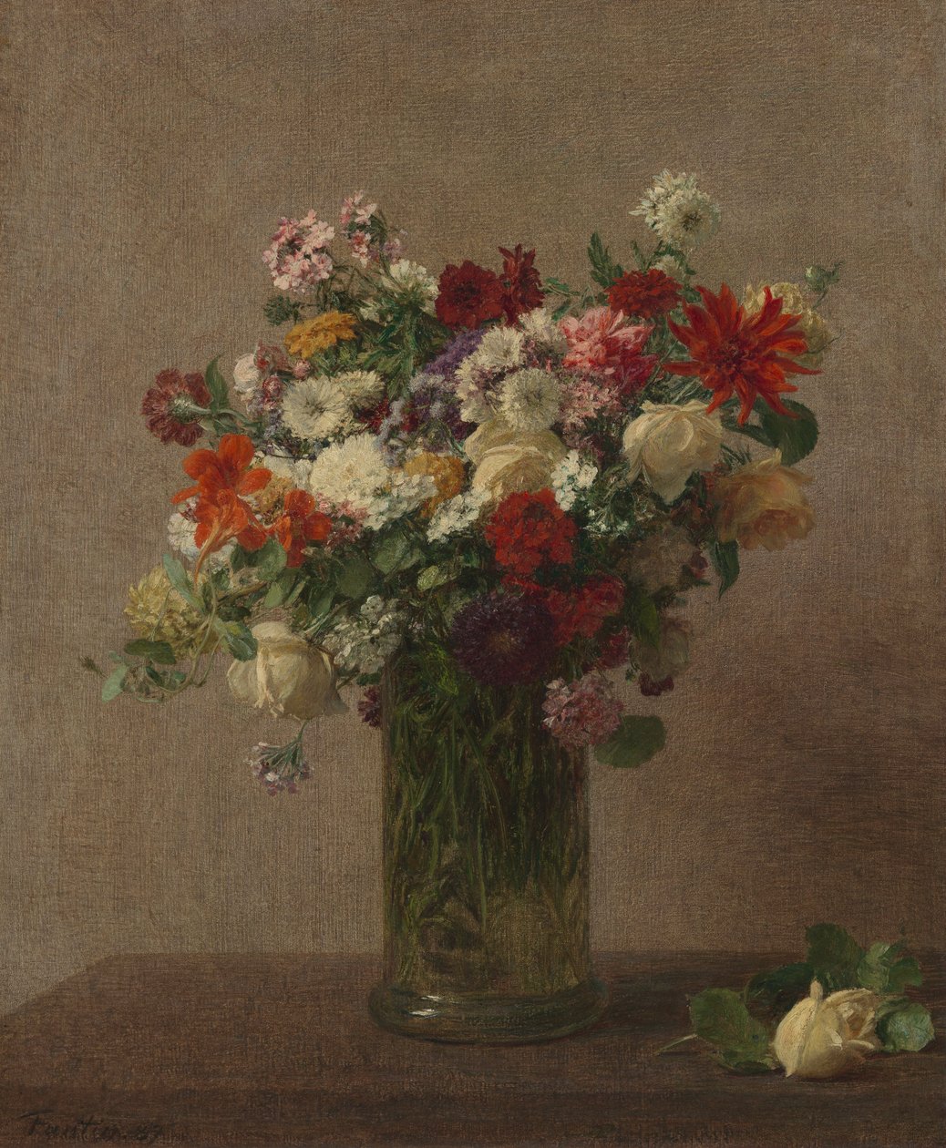 Virágok Normandiából alkotó: Ignace Henri Jean Fantin Latour