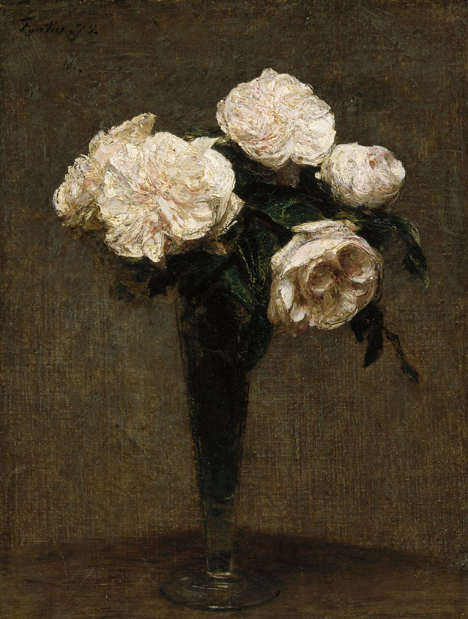 Rózsák a vázában alkotó: Ignace Henri Jean Fantin Latour