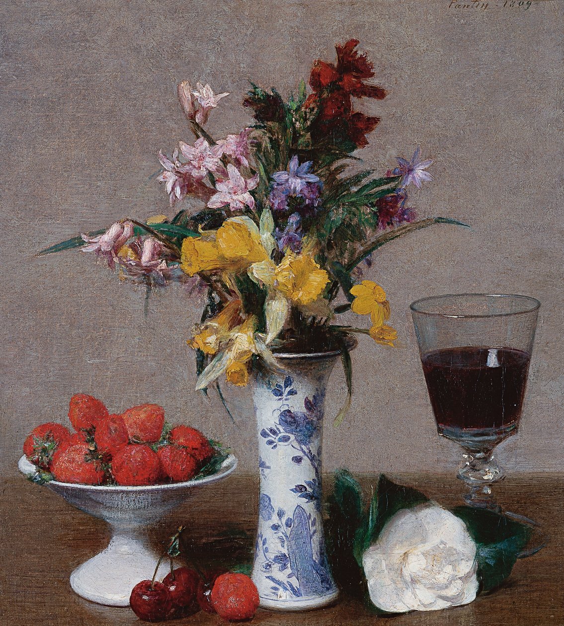 Az eljegyzési csokor alkotó: Ignace Henri Jean Fantin Latour