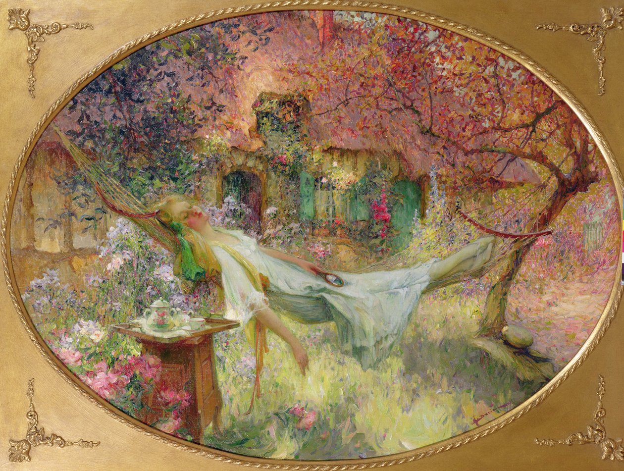 Nyár a kertben alkotó: Henri Gaston Darien