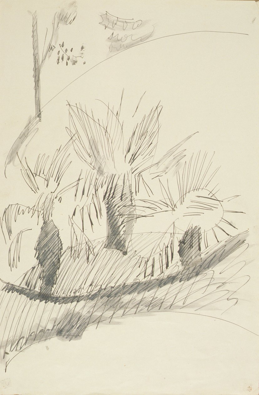 Kew Gardens, 1913 alkotó: Henri Gaudier Brzeska