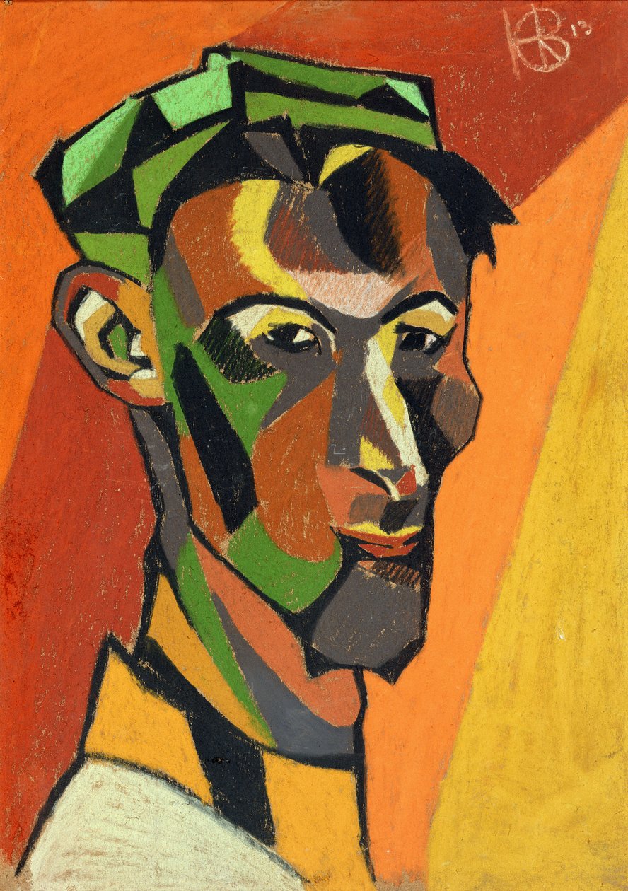 Önarckép, 1913 (pasztell, papír) alkotó: Henri Gaudier Brzeska