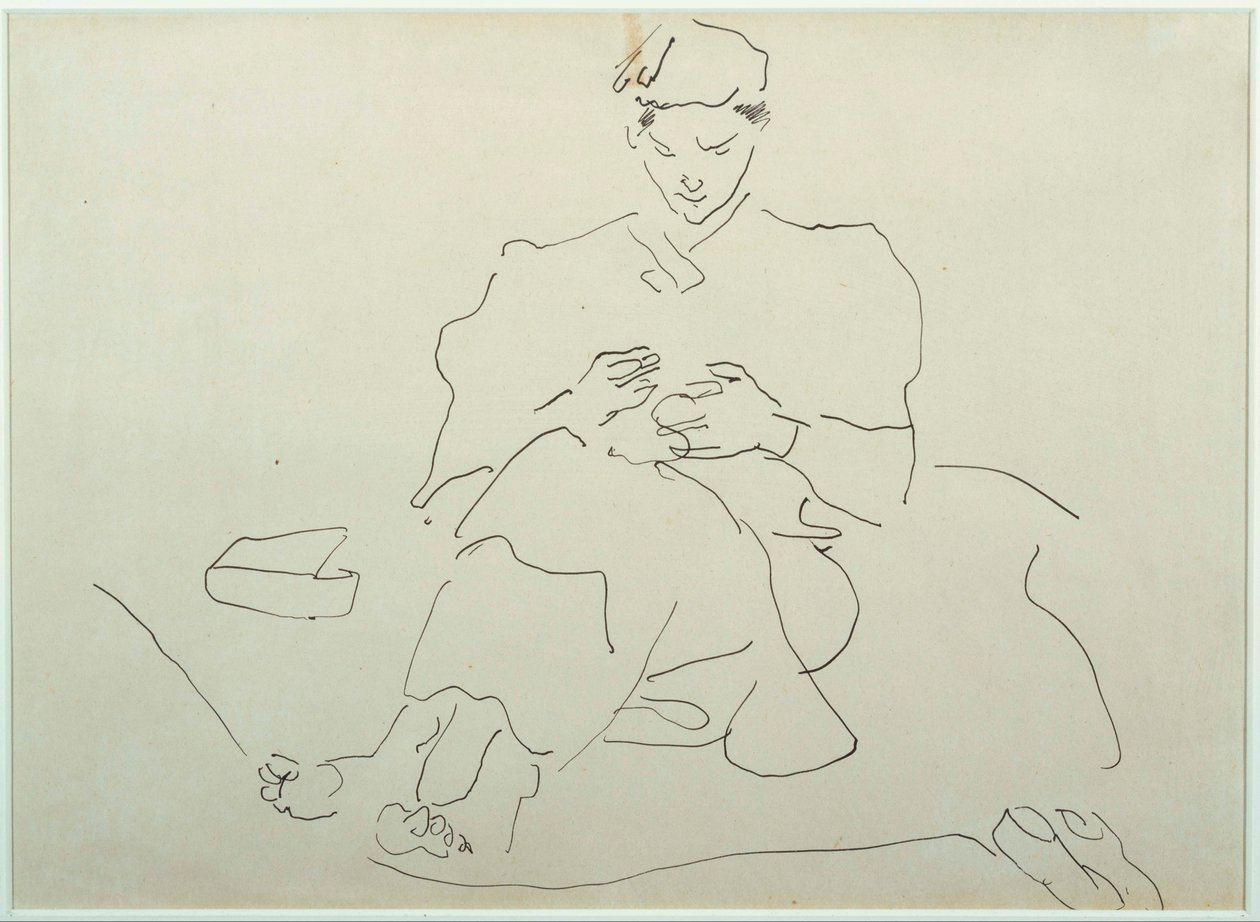 Ülő ábra Varrás alkotó: Henri Gaudier Brzeska