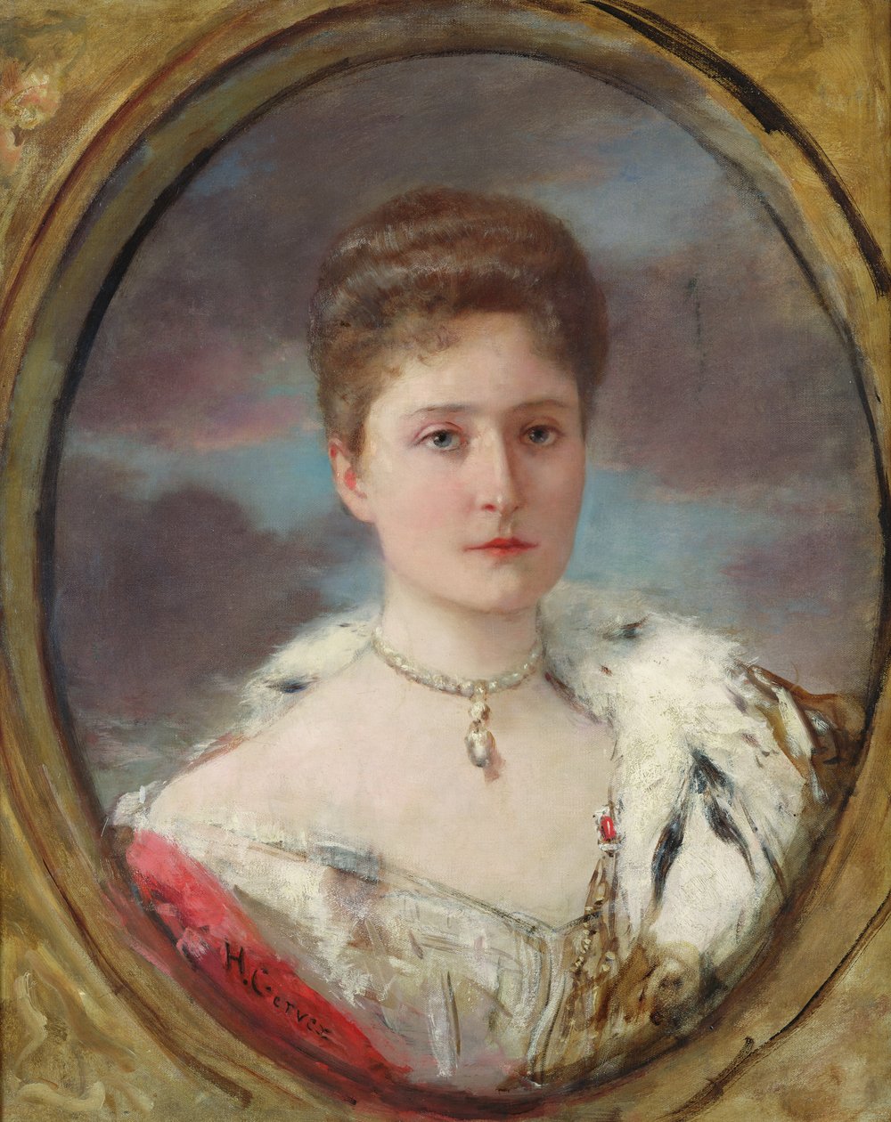 Alexandra cárnő (1872-1918) portréja, 1898 alkotó: Henri Gervex