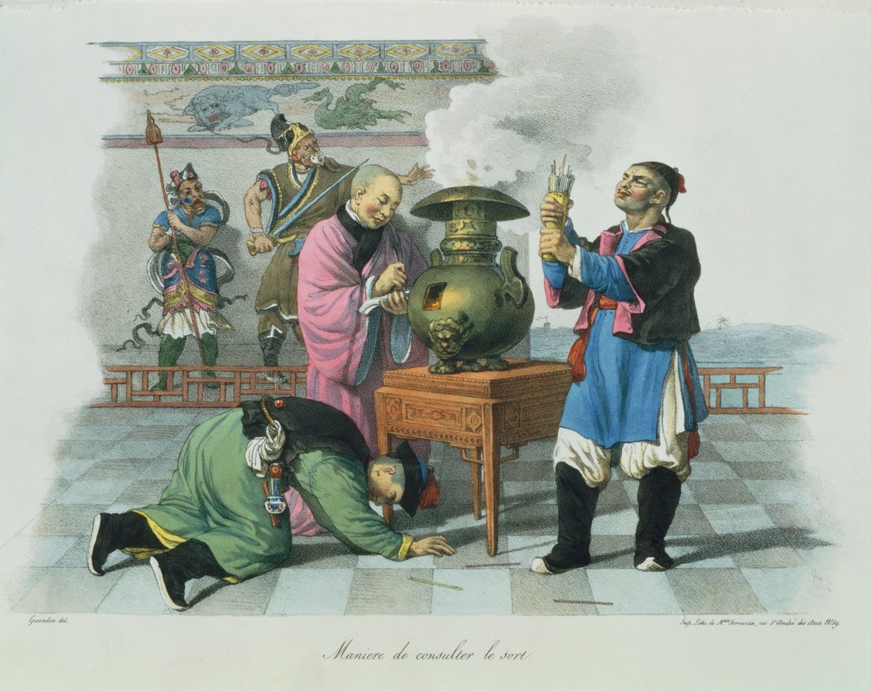 A Jövő elbeszélésének módja, metszett Mlle. Formentin, 1824-27 alkotó: Henri Grevedon