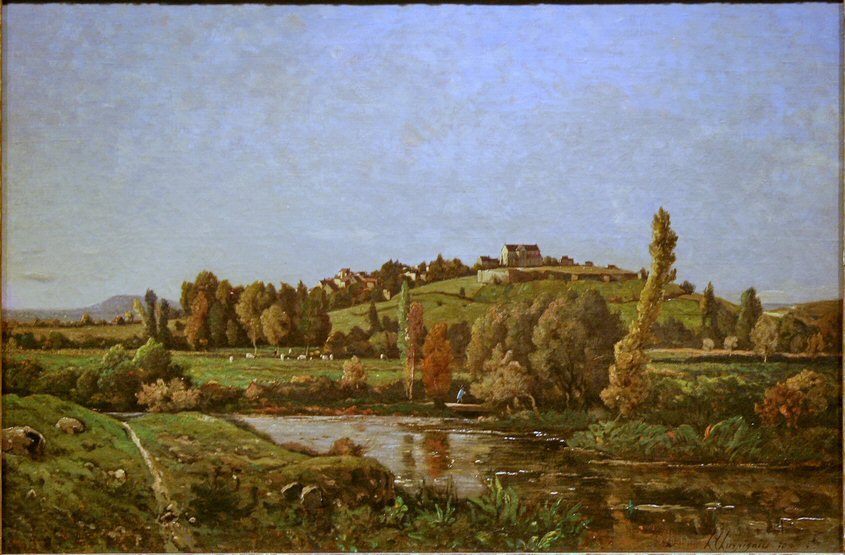 Táj Auvergne Français: Táj Auvergne -ban alkotó: Henri Joseph Harpignies