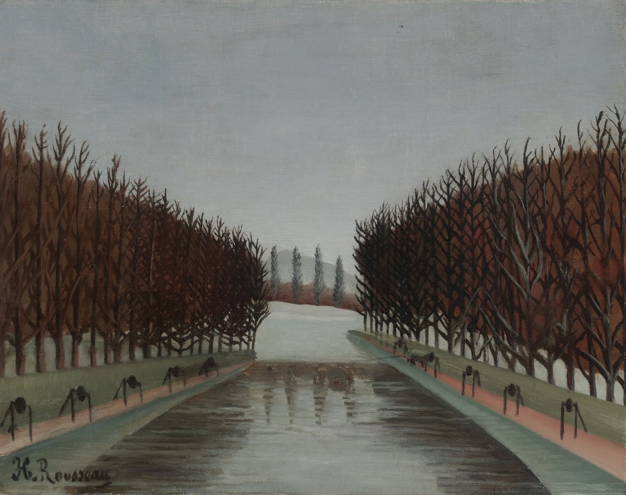 Le Canal, 1905 körül alkotó: Henri Rousseau