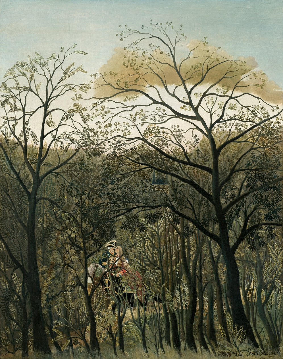 Találkozó az erdőben, 1889 alkotó: Henri Rousseau