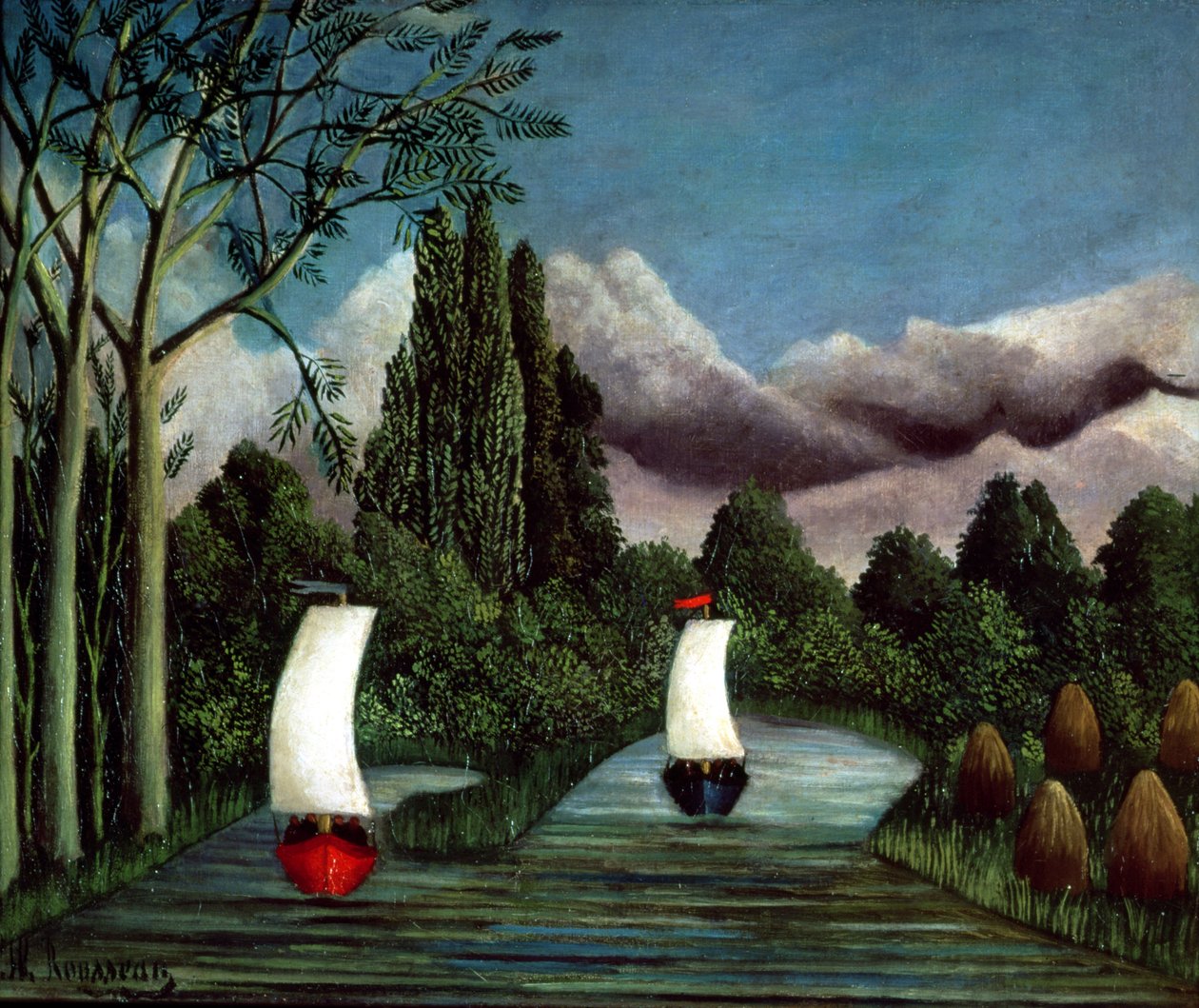 The Banks of the Oise, 1905 alkotó: Henri Rousseau
