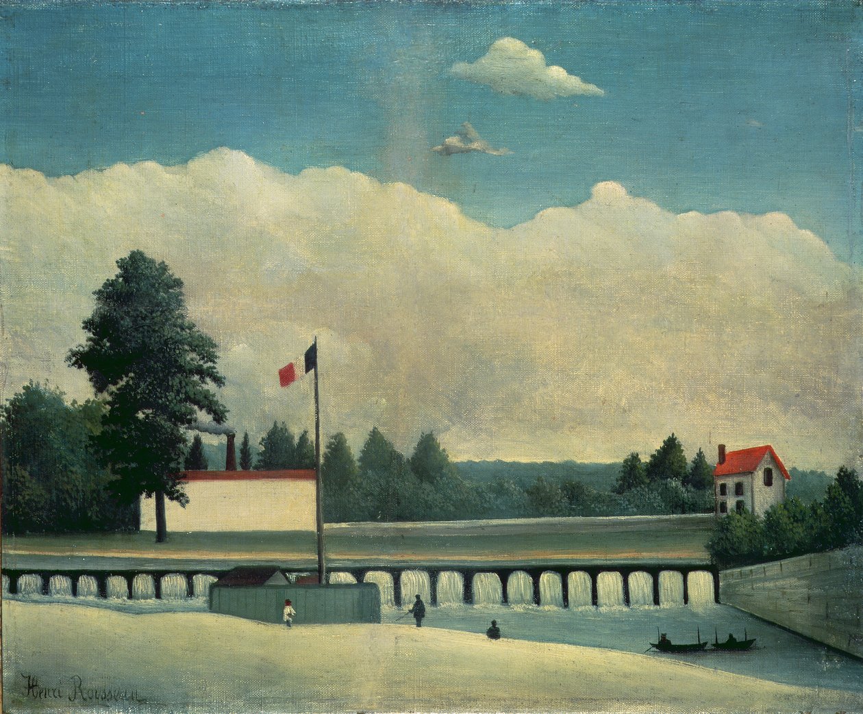 A gát, 1891-93 alkotó: Henri Rousseau