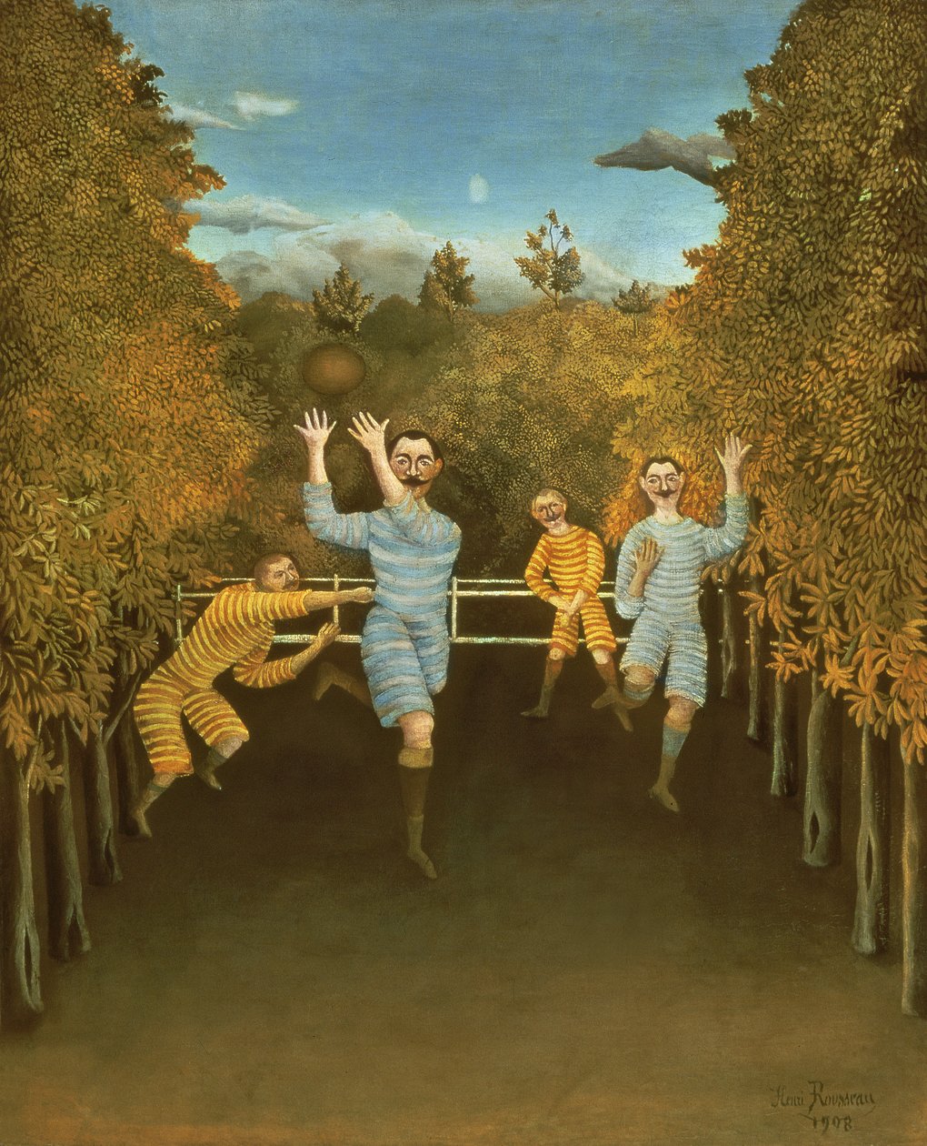 A futballisták, 1908 alkotó: Henri Rousseau