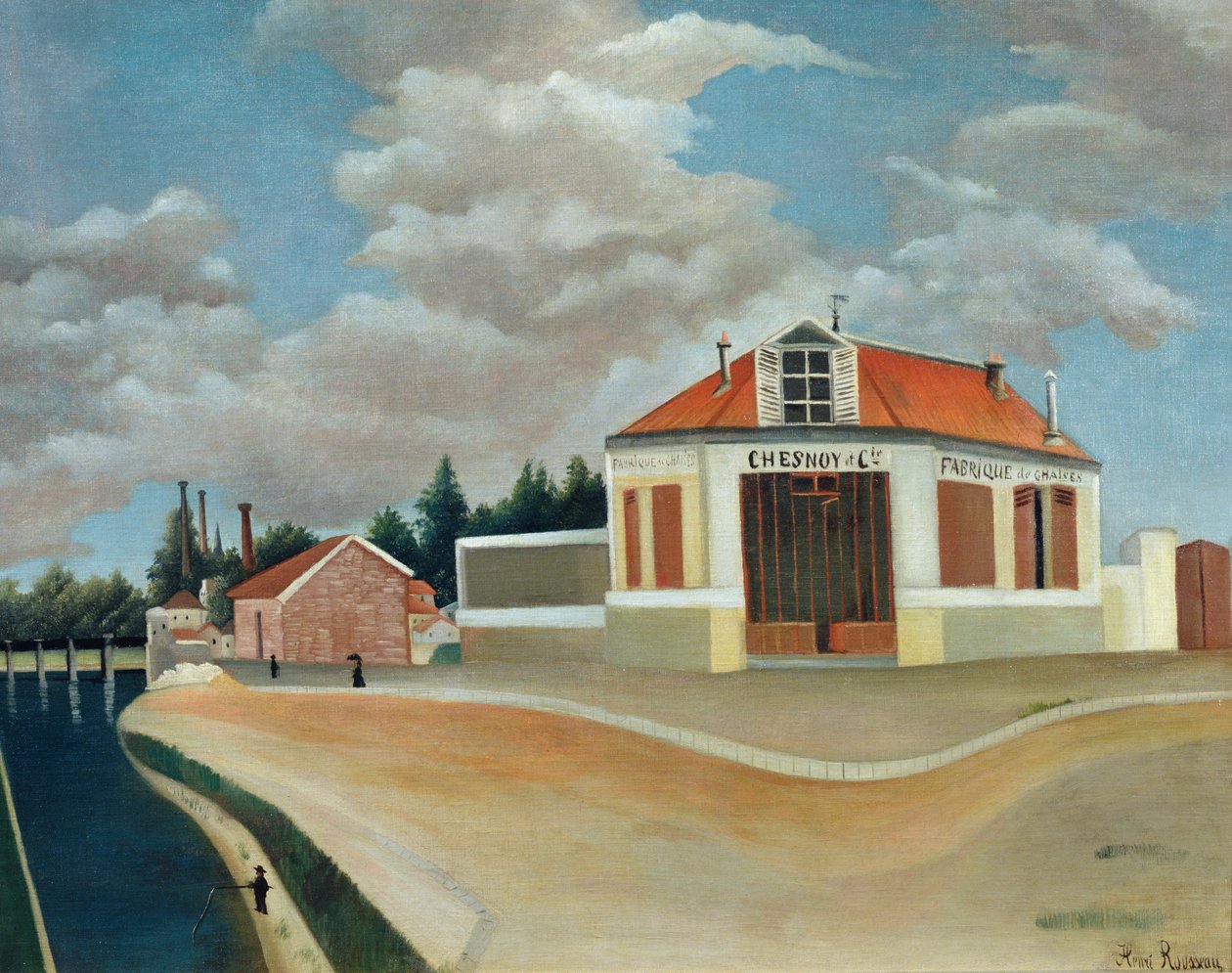 A székgyár Alfortville-ben, 1897 körül (lásd még: 309519) alkotó: Henri Rousseau