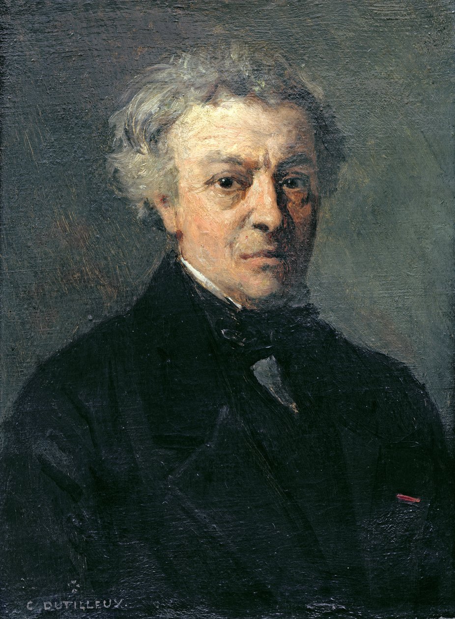 Camille Corot (1796-1875) portréja 1863 körül alkotó: Henri Joseph Constant Dutilleux