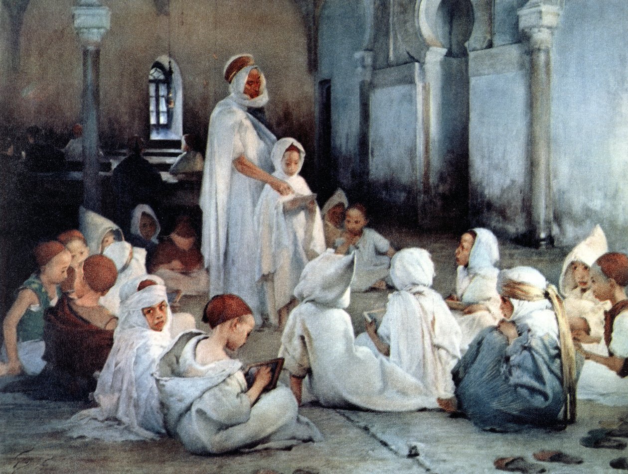 Egy arab iskola Tlemcenben alkotó: Henri Jules Jean Geoffroy