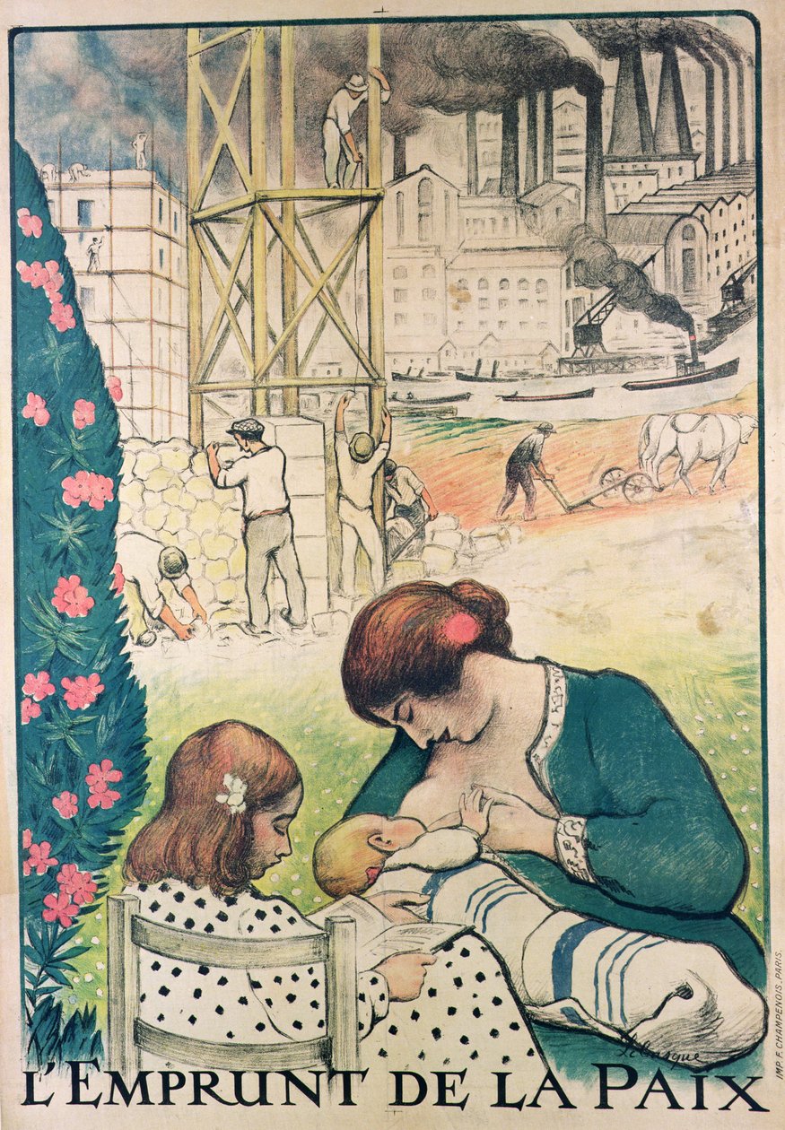 A békekölcsönt hirdető plakát, 1919-20 alkotó: Henri Lebasque