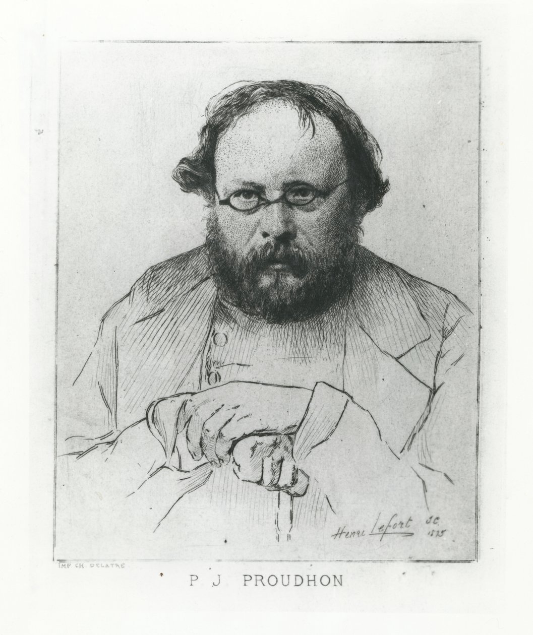 Pierre-Joseph Proudhon, 1895 alkotó: Henri Lefort