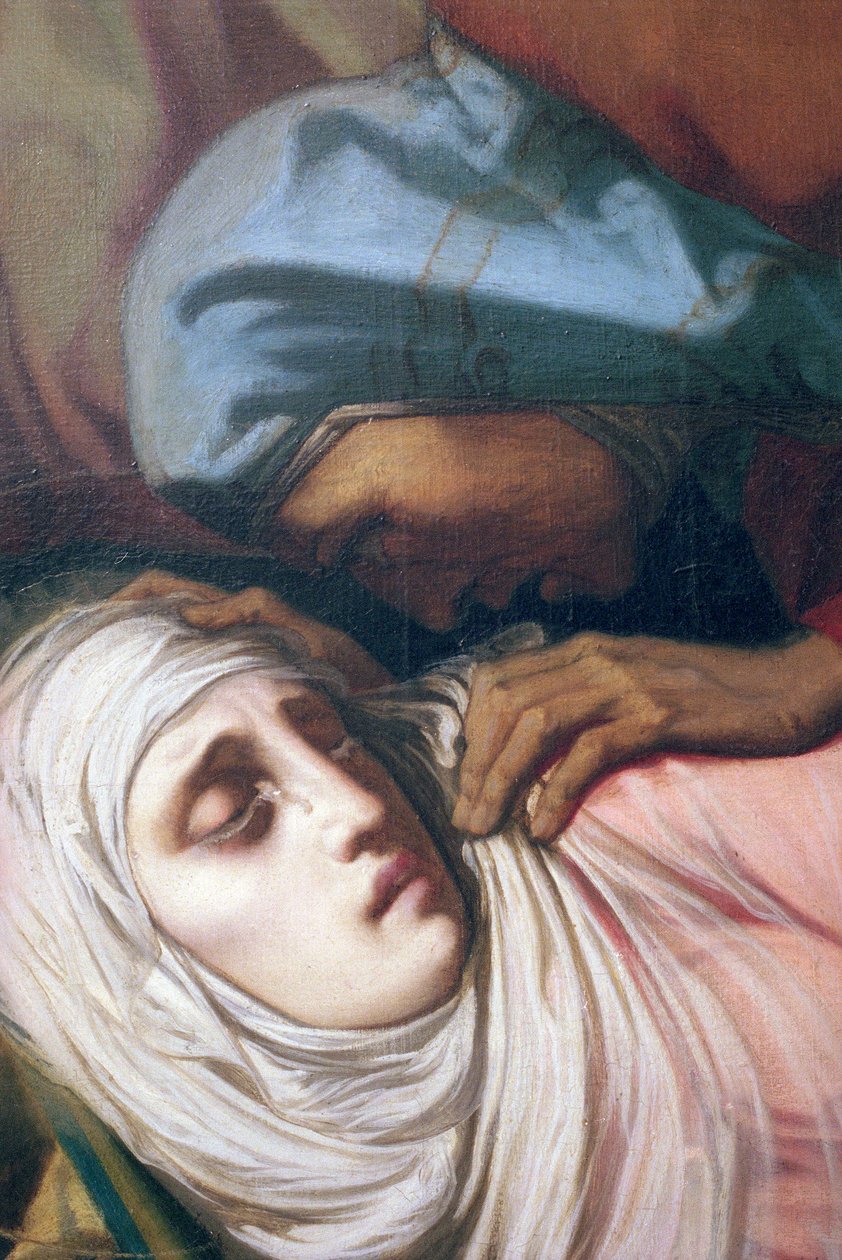 Szűz Mária a kereszt tövében, 1847 (részlet) (lásd még: 252682 és 248129) alkotó: Henri Lehmann