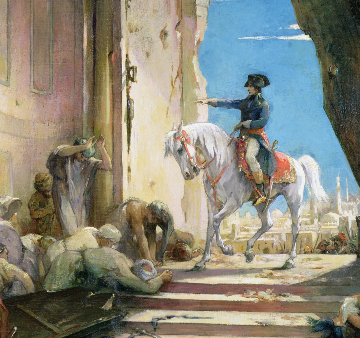 Bonaparte Napóleon (1769-1821) a kairói nagymecsetben (26200 részlet) alkotó: Henri Leopold Levy