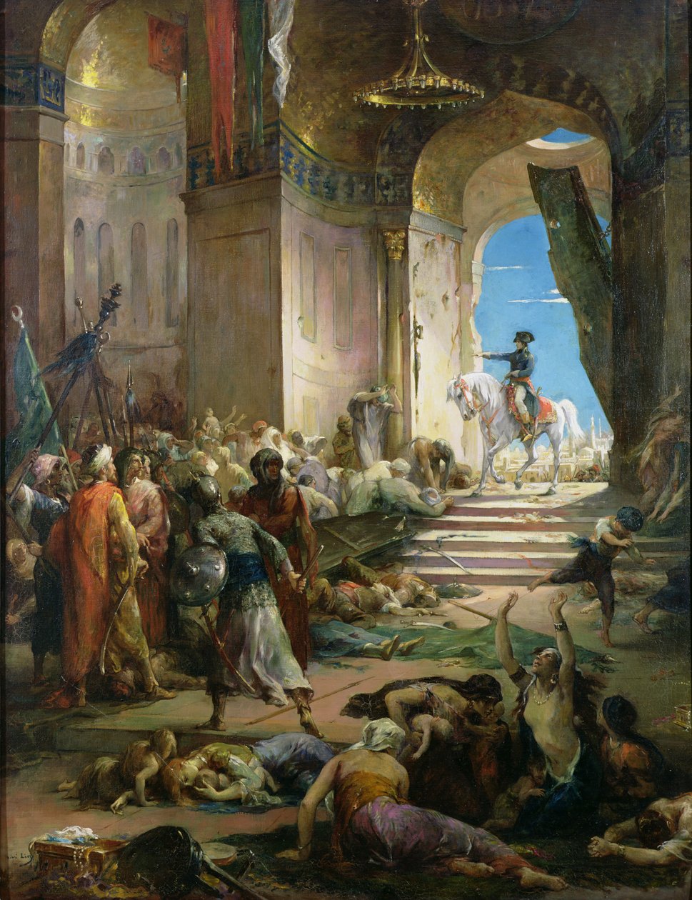 Bonaparte Napóleon (1769-1821) a kairói nagymecsetben alkotó: Henri Leopold Levy