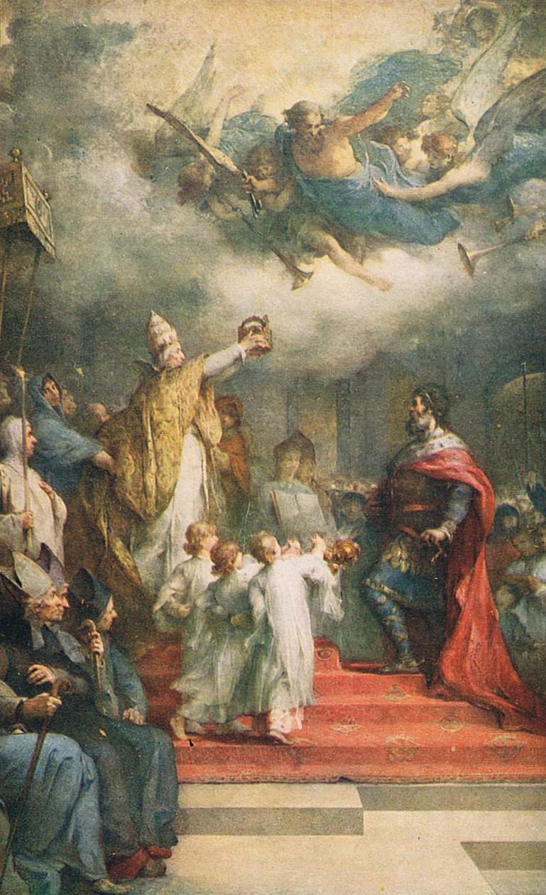 Nagy Károly koronázása alkotó: Henri Leopold Levy