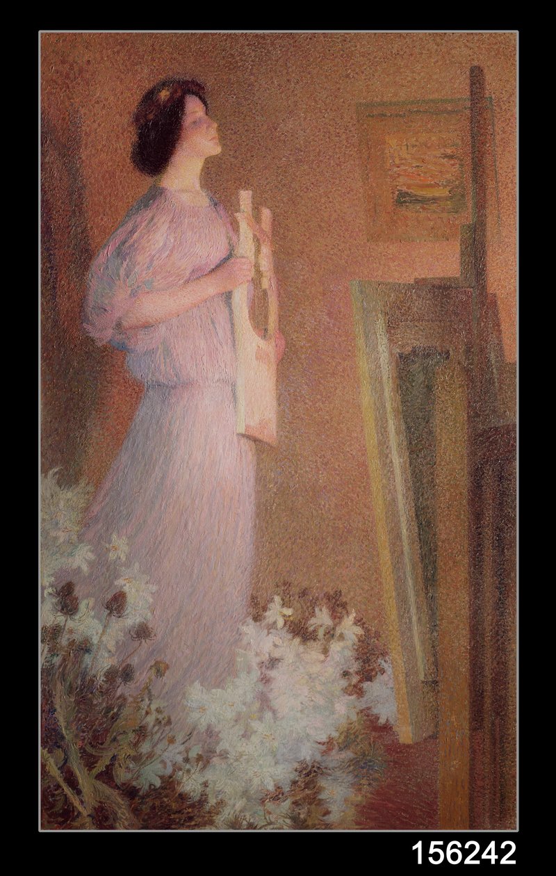 A festő múzsája, 1900 körül alkotó: Henri Martin