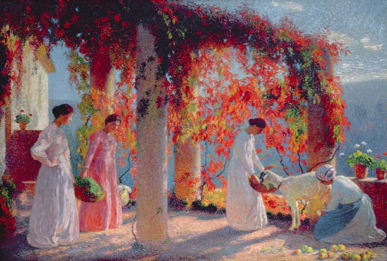 A pergola Marquayrolban alkotó: Henri Martin