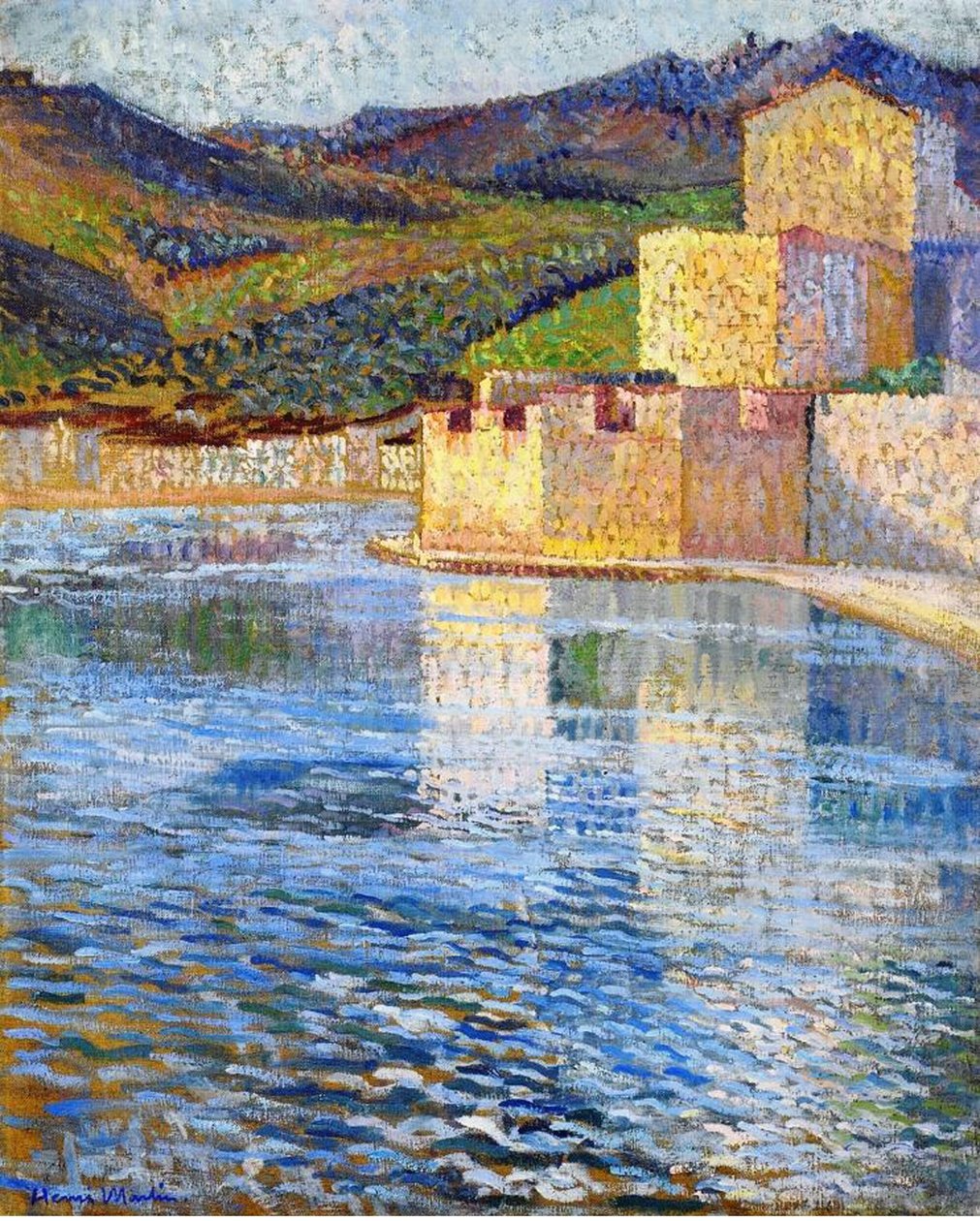 Collioure sáncai, 1915 körül alkotó: Henri Martin