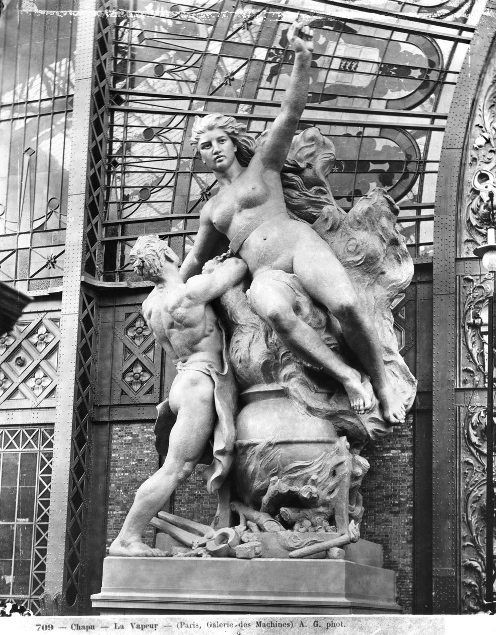 Gőz, 1889 körül (gipsz) alkotó: Henri Michel Antoine Chapu