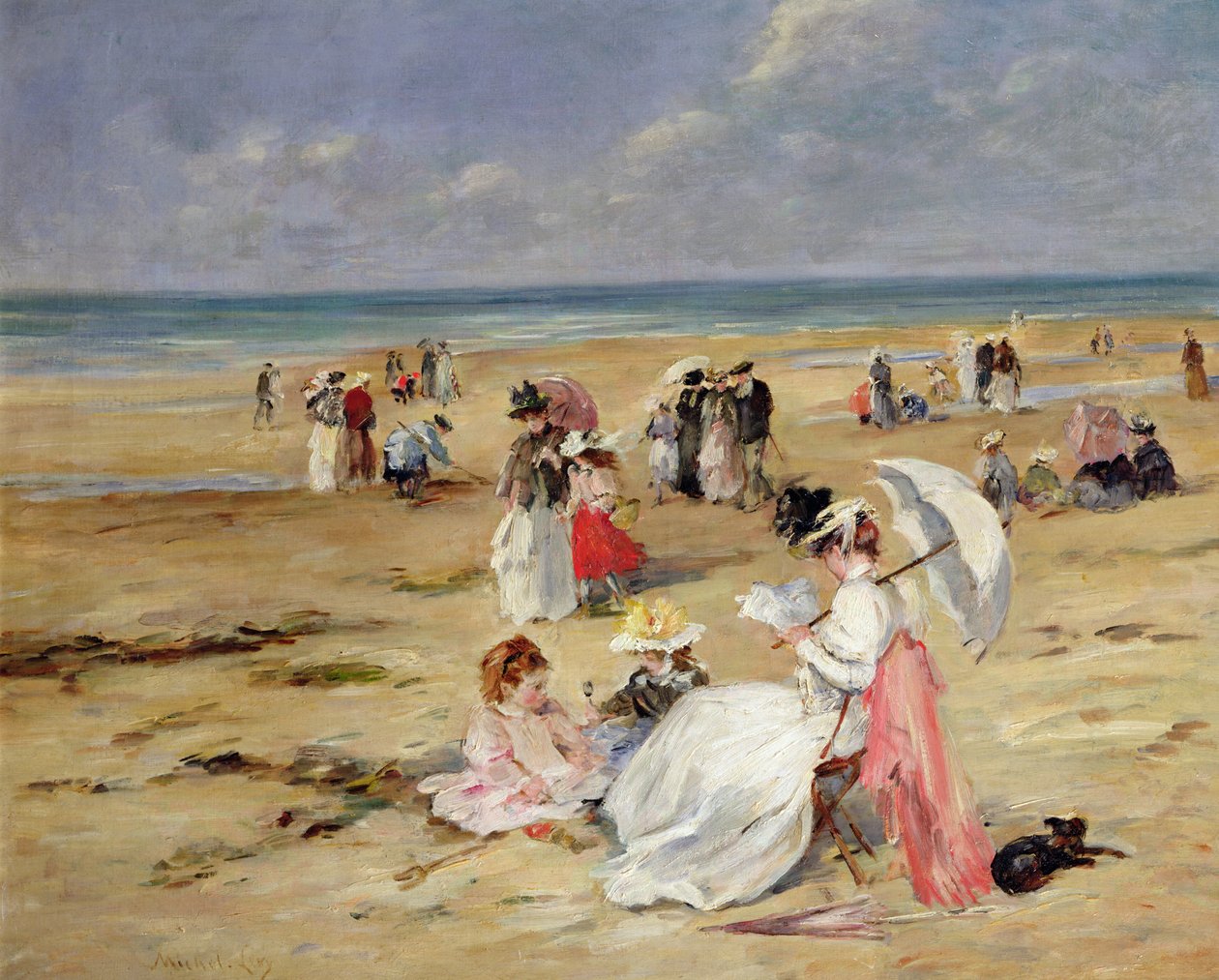 Courseulles-i strand alkotó: Henri Michel Levy