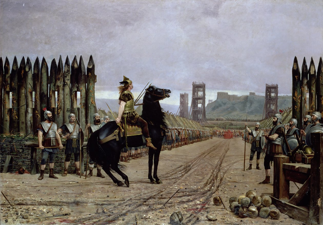 Vercingetorix (i.e. 72-46) Caesar előtt, ie 52, 1886 alkotó: Henri Paul Motte