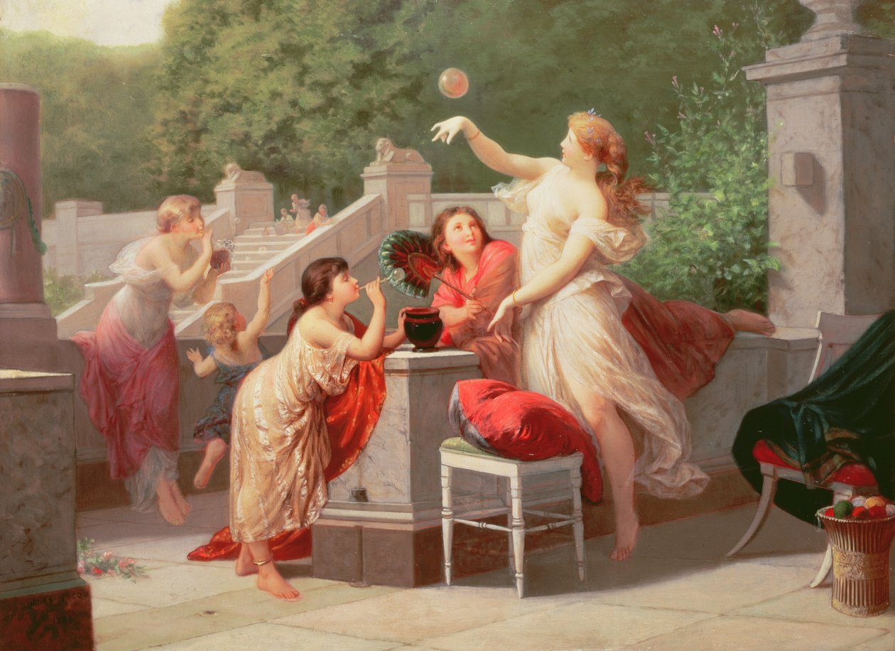 Buborékfújás, 1883 alkotó: Henri Pierre Picou