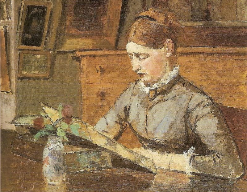 Helene olvassa a rue de Lisbonnen címet alkotó: Henri Rouart
