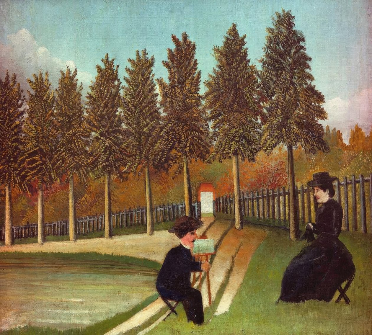 A festő és felesége alkotó: Henri Rousseau